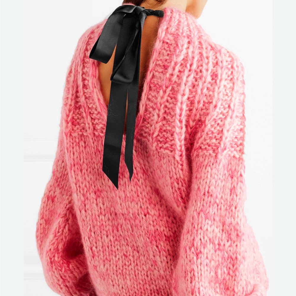 Like New Ganni Julliard Pink Sweater XS